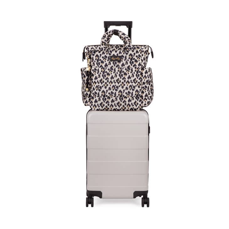 ITZY RITZY CLOUD PUFFER DIAPER BACKPACK - LEOPARD