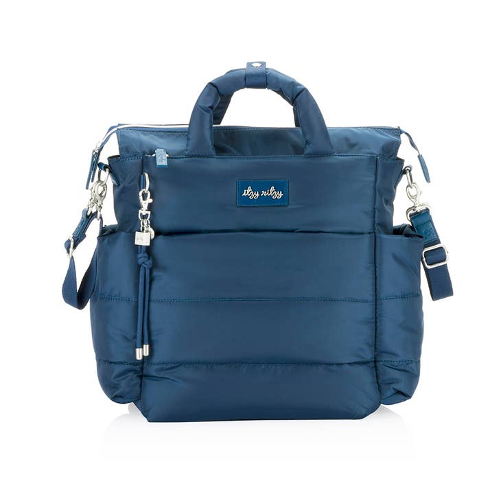 ITZY RITZY CLOUD PUFFER DIAPER BACKPACK - SAPPHIRE