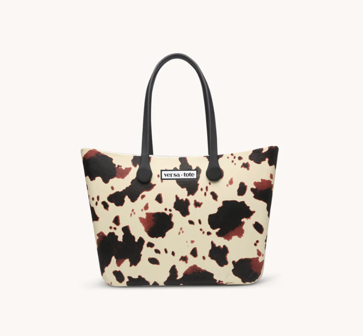 VERSA TOTE PATTERNED - COW