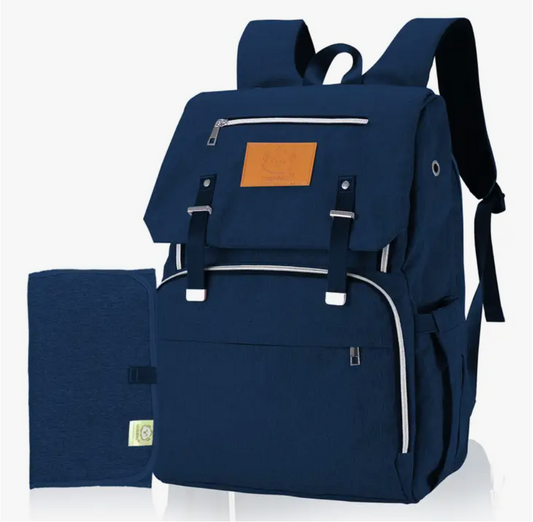 EXPLORER DIAPER BACKPACK WITH CHANGING PAD - NAVY