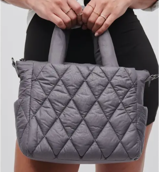 ASPIRE MINI PUFFER TOTE - CARBON GREY