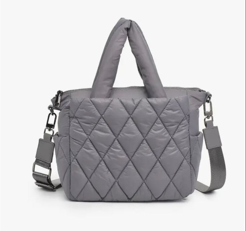 ASPIRE MINI PUFFER TOTE - CARBON GREY