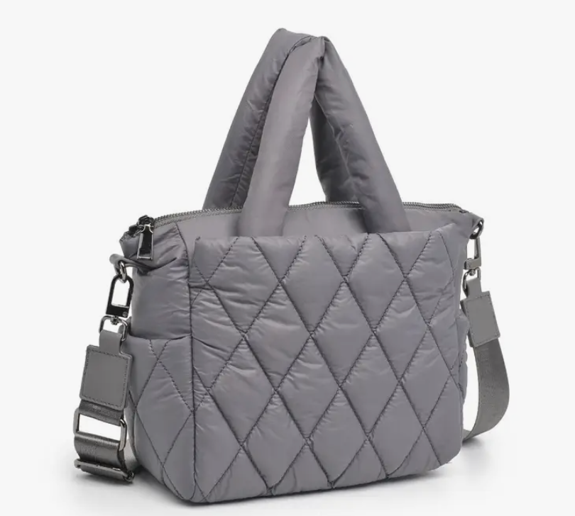 ASPIRE MINI PUFFER TOTE - CARBON GREY