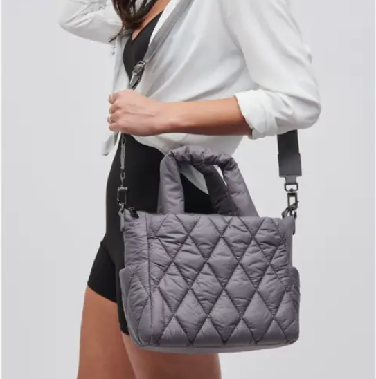 ASPIRE MINI PUFFER TOTE - CARBON GREY