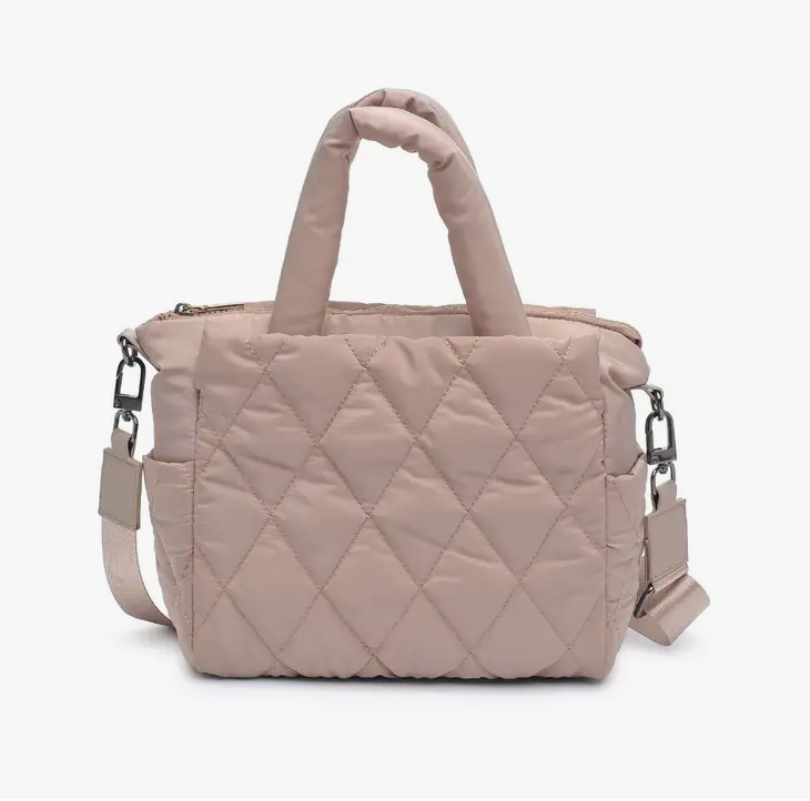 ASPIRE MINI PUFFER TOTE - NUDE