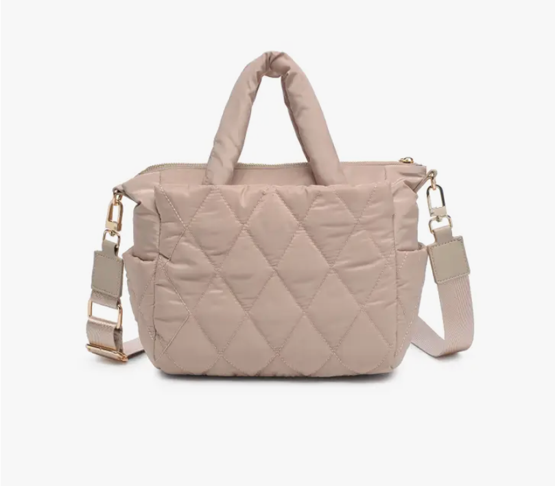 ASPIRE MINI PUFFER TOTE - NUDE