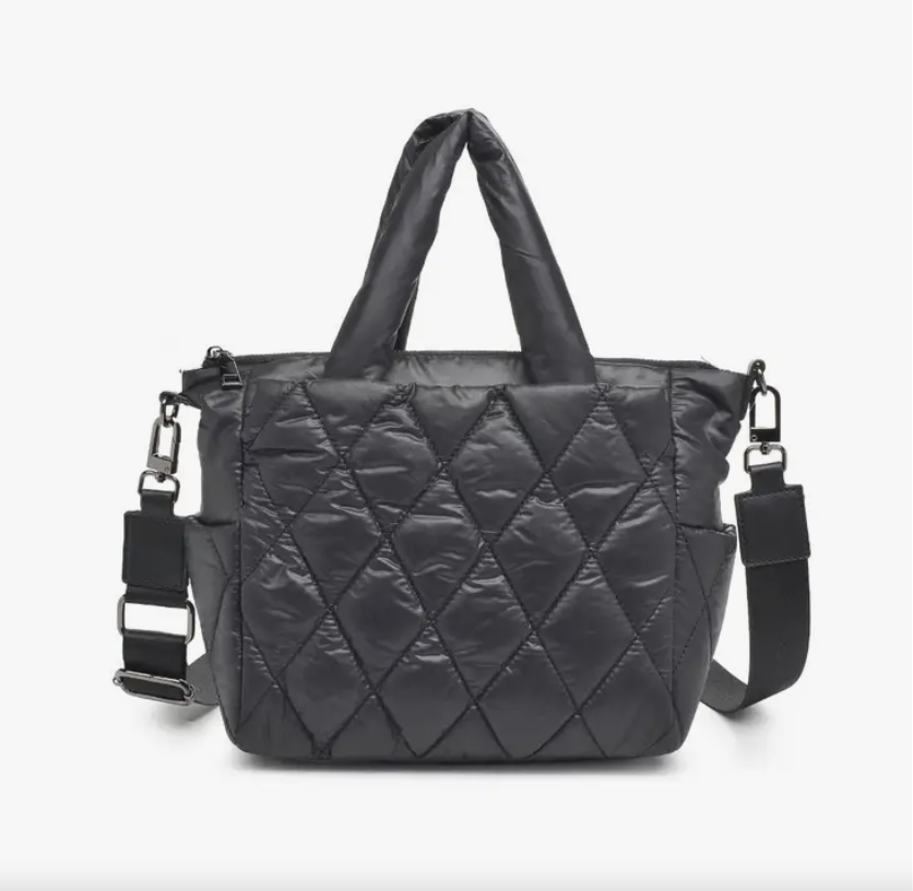 ASPIRE MINI PUFFER TOTE - JET BLACK