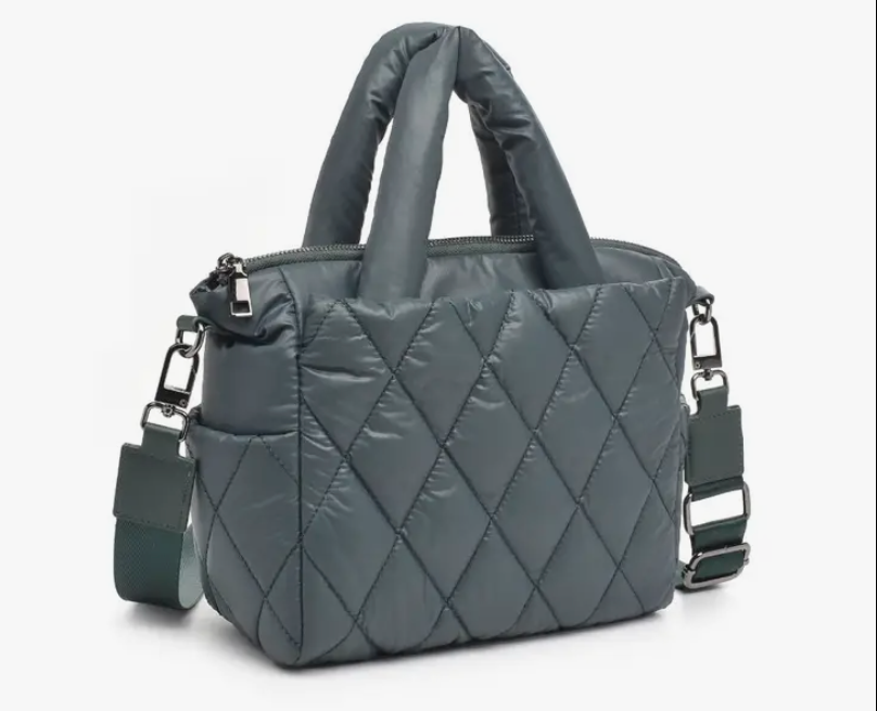 ASPIRE MINI PUFFER TOTE - OLIVE GREEN