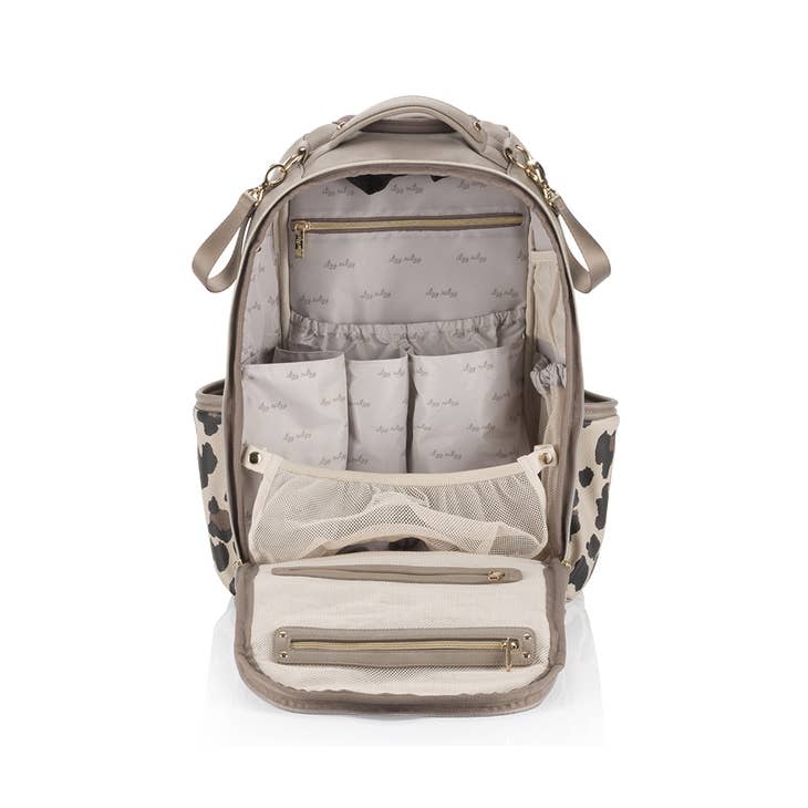 ITZY RITZY MYSTIC PLUS DIAPER BACKPACK - LEOPARD