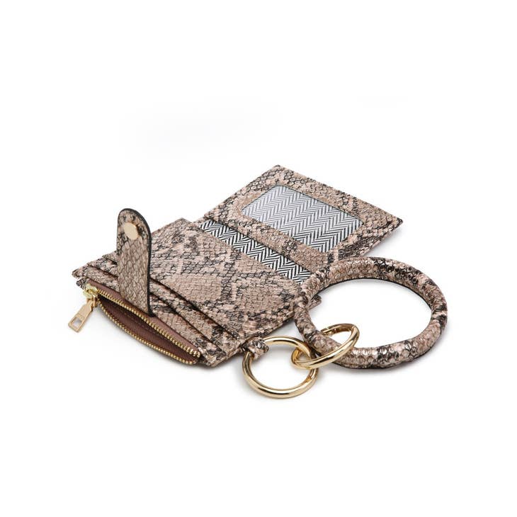 Sammie Mini Snap Wallet w/ Ring - BERRY